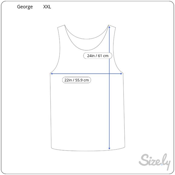 George Sparkly Blue Sequin Tank Top Size XXL Dressy Holiday Shell Party New - Picture 7 of 8